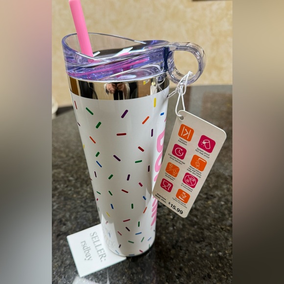 SPRING 2024 “DUNKIN” 24oz Insulated Stainless Steel Tumbler - WHITE CONF… - Picture 3 of 3